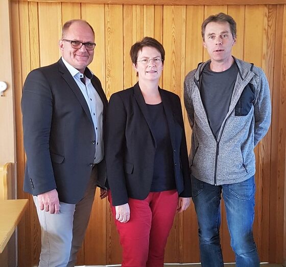 Georg Wiedemann, Claudia Müller und Peter Martin